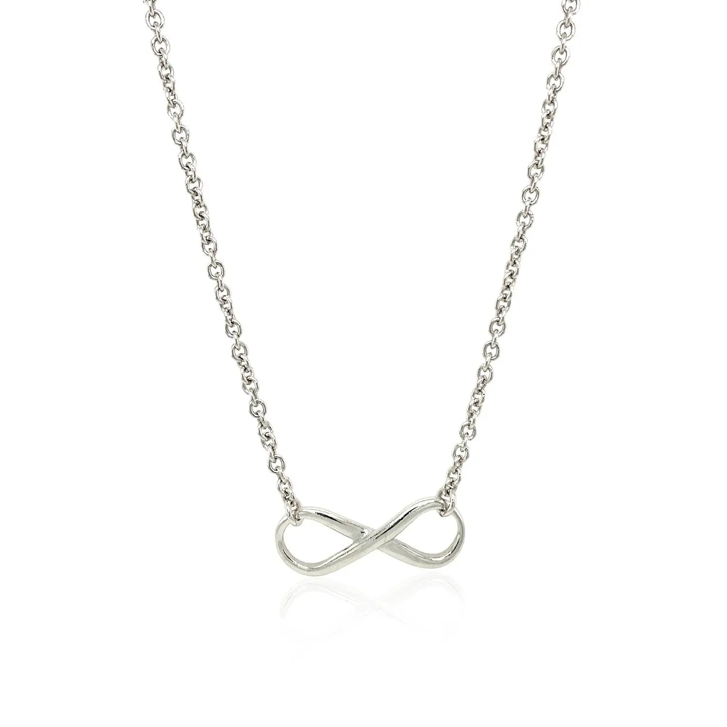 Sterling Silver Infinity Symbol Necklace RCJ