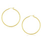 10k Yellow Gold Polished Hoop Earrings (2x45mm)Monde Trend