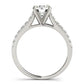 14k White Gold Single Row Band Diamond Engagement Ring (1 1/3 cttw) RCJ