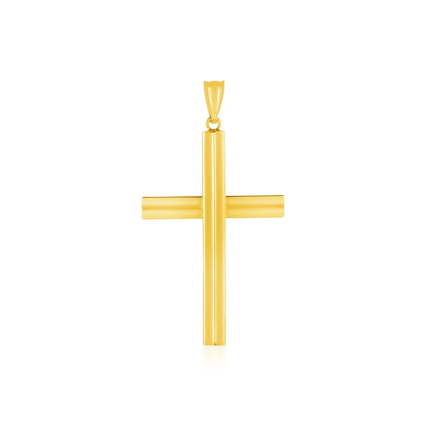 14k Yellow Gold Polished Cross Pendant RCJ