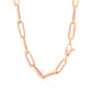 14K Rose Gold Wide Paperclip Chain (6.10 mm)Monde Trend