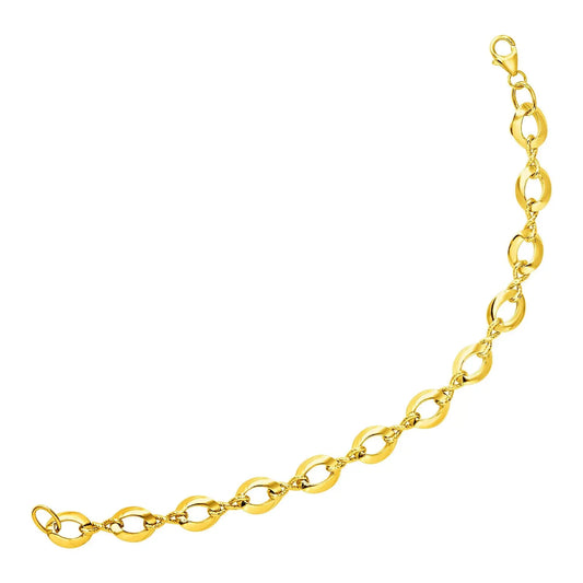 14k Yellow Gold Infinity Link Bracelet (8.00 mm) RCJ