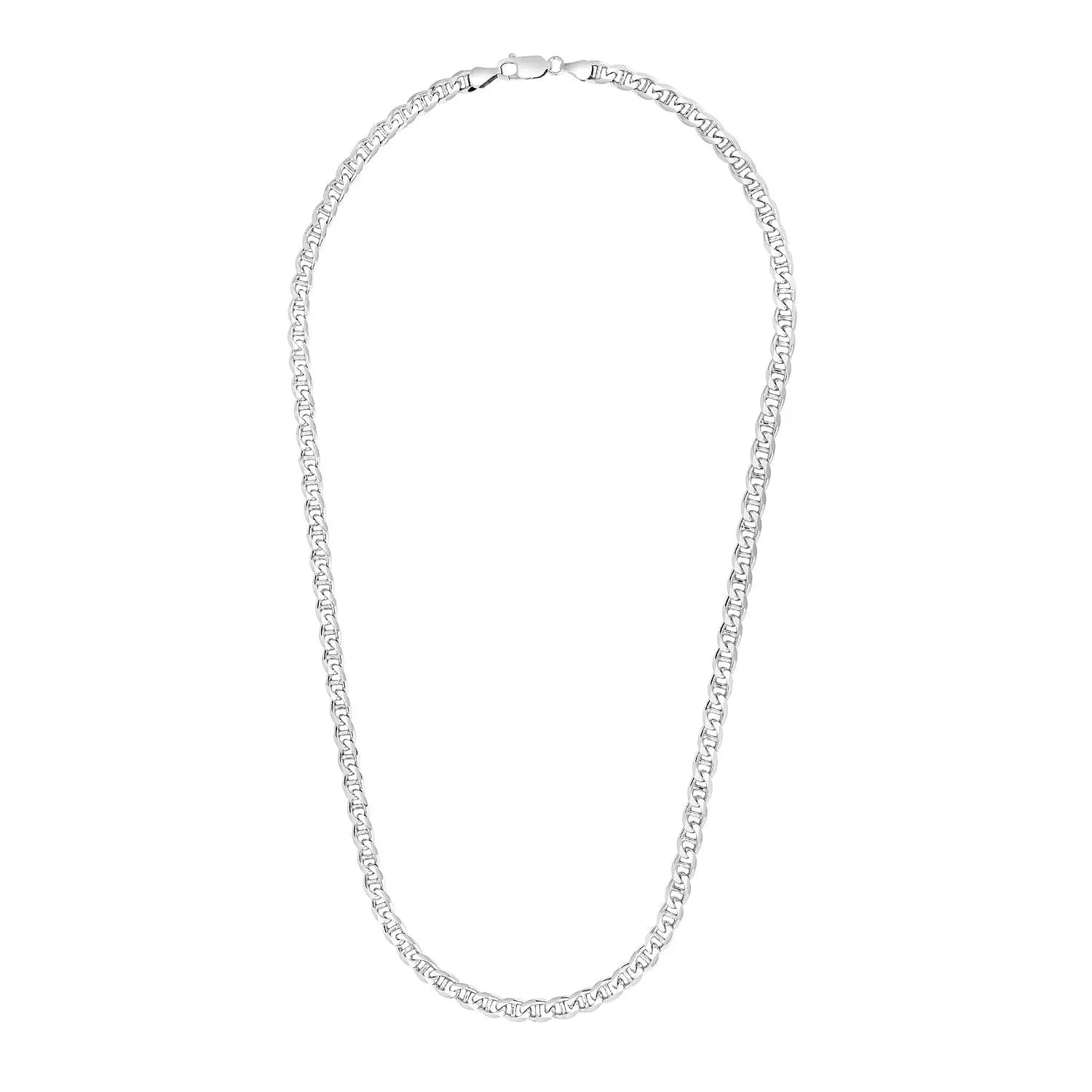 Sterling Silver Rhodium Plated Mariner Chain (5.60 mm) RCJ