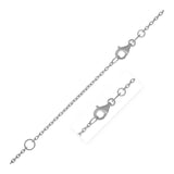 Extendable Cable Chain in 14k White Gold (1.20 mm) RCJ