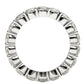 Round Cut Lab Grown Diamond Eternity Ring in 14k White Gold (2 cttw FG/VS2) RCJ