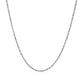 10k White Gold Solid Diamond Cut Rope Chain (1.40 mm)Monde Trend