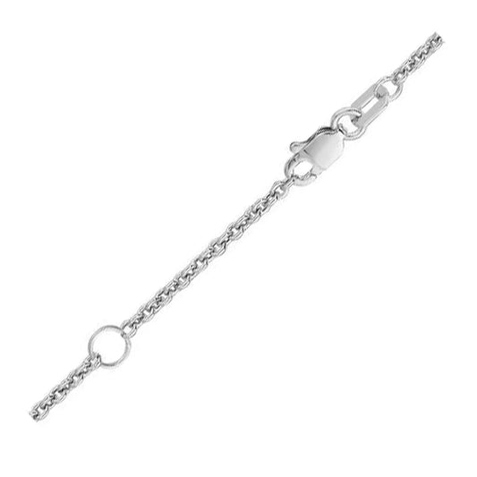 Extendable Cable Chain in 18k White Gold (1.80 mm) RCJ