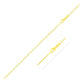 Double Extendable Diamond Cut Cable Chain in Yellow Gold (1.30 mm) RCJ