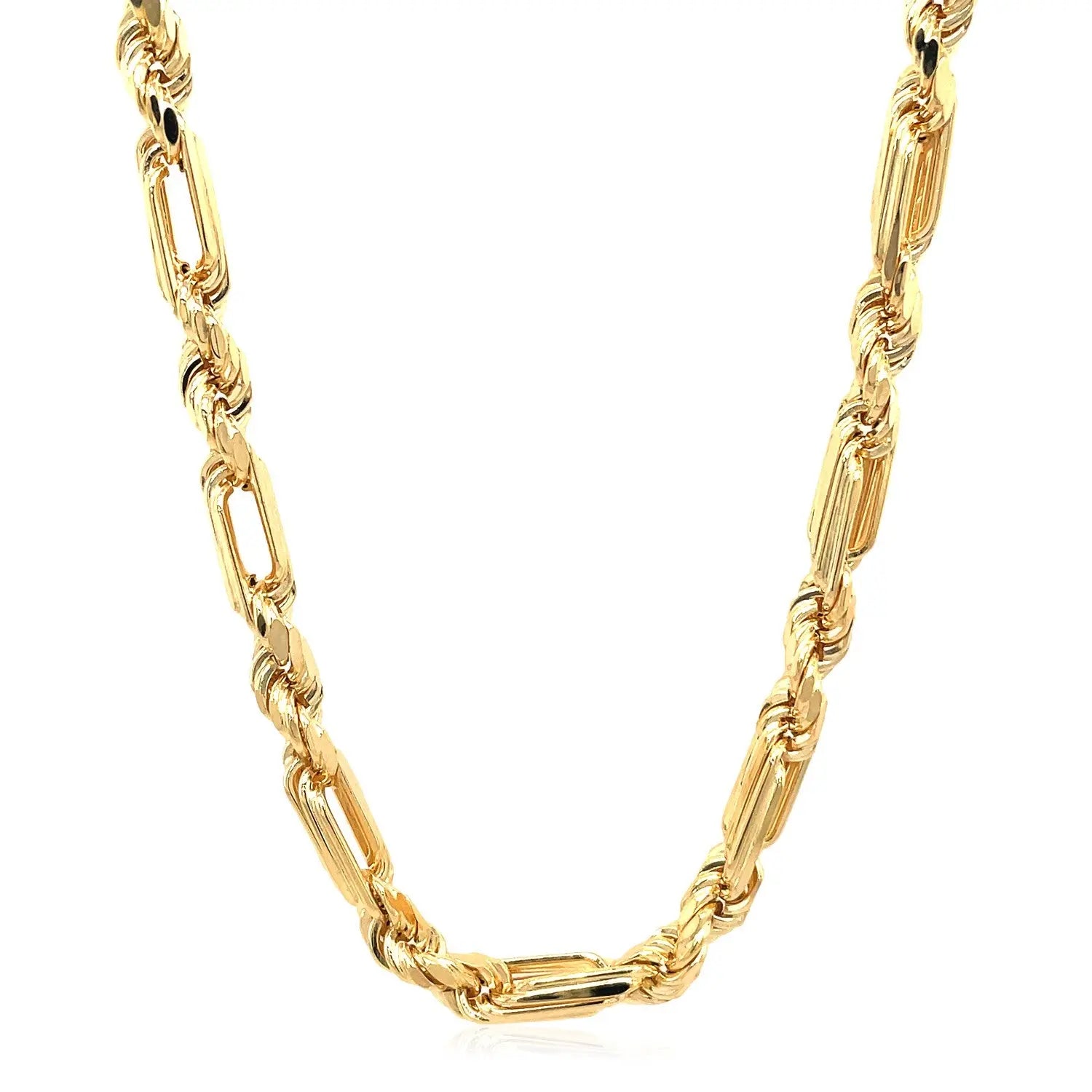 14k Yellow Gold Figaro Chain Necklace RCJ