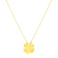 14K Yellow Gold Four Leaf Clover Necklace RCJ