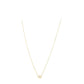 14k Yellow Gold Pearl Evil Eye Necklace RCJ