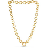 14k Yellow Gold Round Link Chain Necklace RCJ