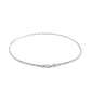 10k White Gold Sparkle Anklet 1.5mmMonde Trend