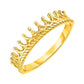 14k Yellow Gold Crown Motif Ring RCJ