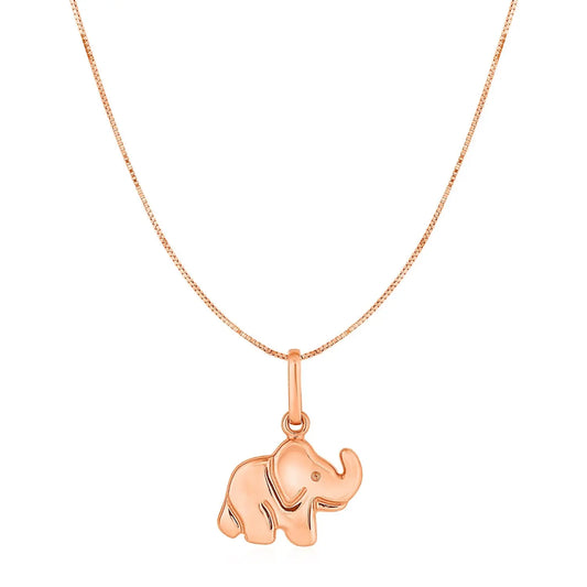 Elephant Pendant in 10k Rose Gold RCJ