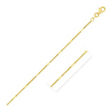 Diamond Cut Bar Links Pendant Chain in Yellow Gold (1.30 mm) RCJ