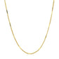 Diamond Cut Bar Links Pendant Chain in Yellow Gold (1.30 mm) RCJ