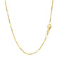 Diamond Cut Bar Links Pendant Chain in Yellow Gold (1.30 mm) RCJ