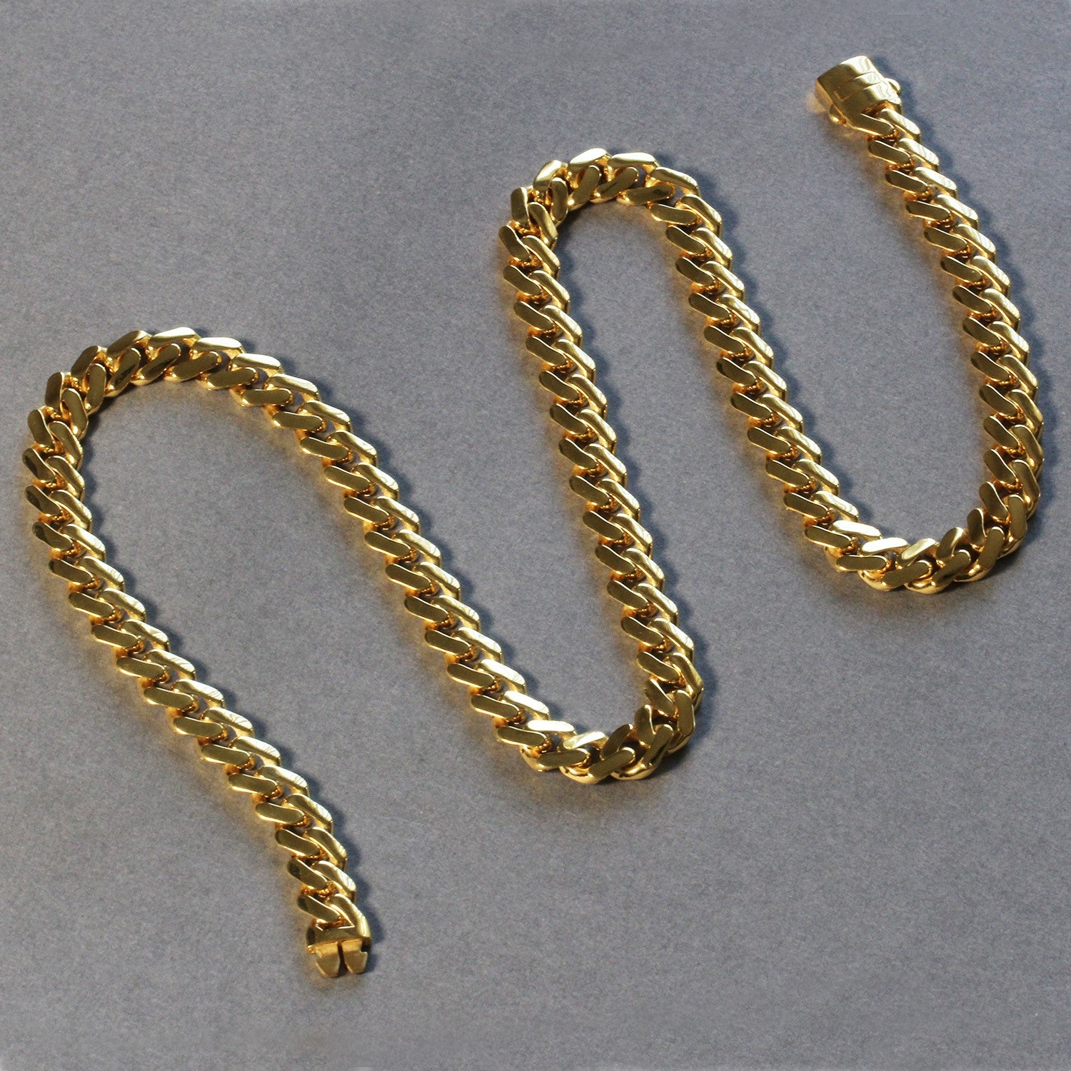 14k Yellow Gold 22 inch Polished Curb Chain Necklace RCJ