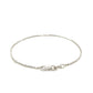 2.0mm 14k White Gold Diamond Cut Rope Anklet RCJ