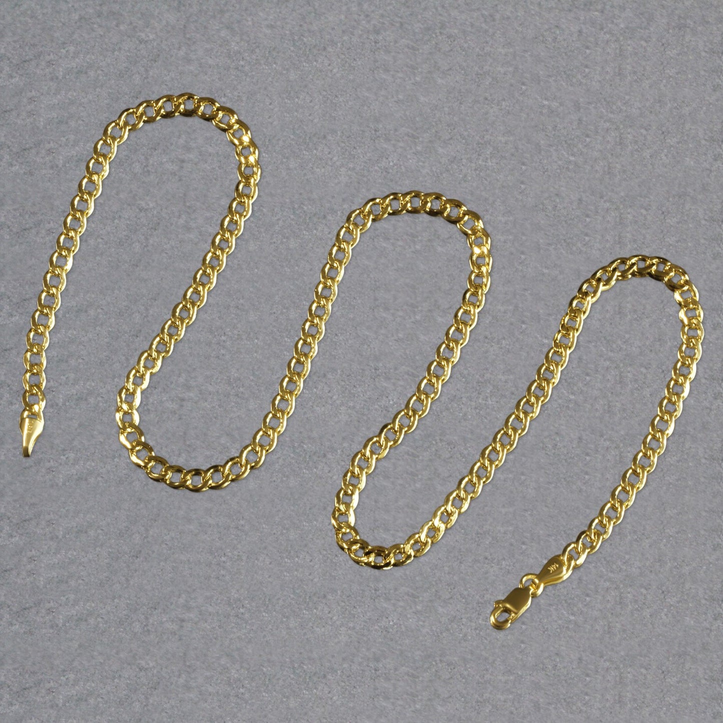 10k Yellow Gold Curb Chain (4.40 mm)Monde Trend