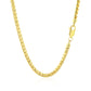 14k Yellow Solid Gold Diamond Cut Round Franco Chain (3.10 mm) RCJ