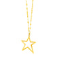 14k Yellow Gold Necklace with Star Pendant RCJ