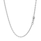 Double Extendable Cable Chain in 14k White Gold (1.80 mm) RCJ