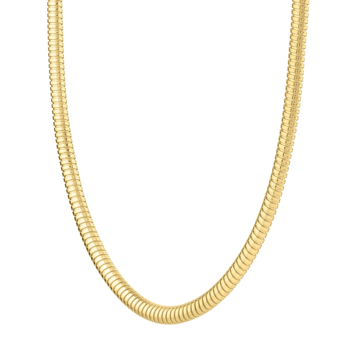 14k Yellow Gold Tubogas Necklace (5.00 mm) RCJ