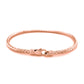 14k Rose Gold Fancy Weave Motif Bangle (3.40 mm)Monde Trend