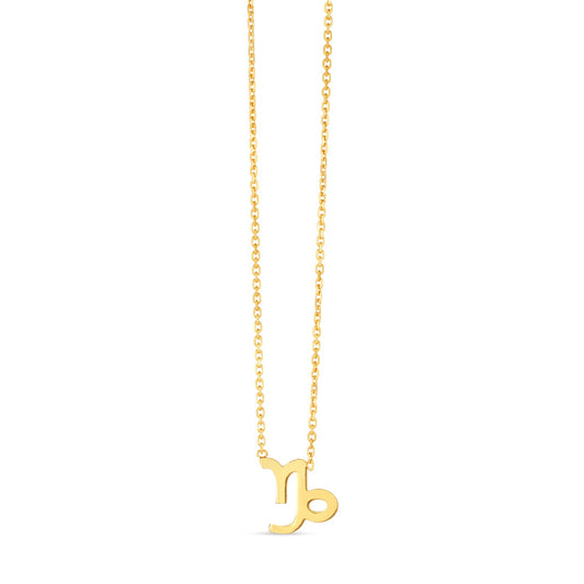 14K Yellow Gold Capricorn Necklace RCJ