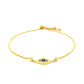 14k Yellow Gold Adjustable Evil Eye Bracelet (1.00 mm) RCJ