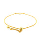 14k Yellow Gold Adjustable Evil Eye Bracelet (1.00 mm) RCJ