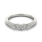 14k White Gold Two Stone Round Diamond Ring (5/8 cttw) RCJ