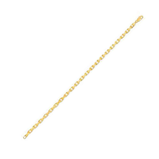 14k Yellow Gold French Cable Chain Bracelet  (3.60 mm) RCJ