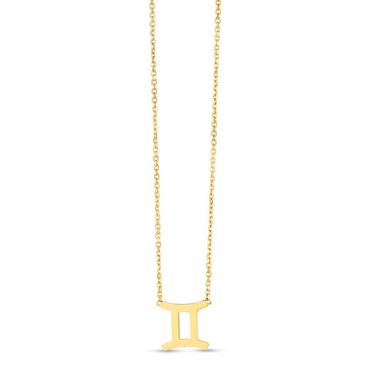 14K Yellow Gold Gemini Necklace RCJ