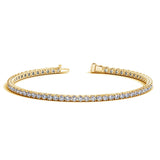 Lab Grown Round Diamond Tennis Bracelet in 14k Yellow Gold (3 cctw F/G  VS2/SI1) RCJ