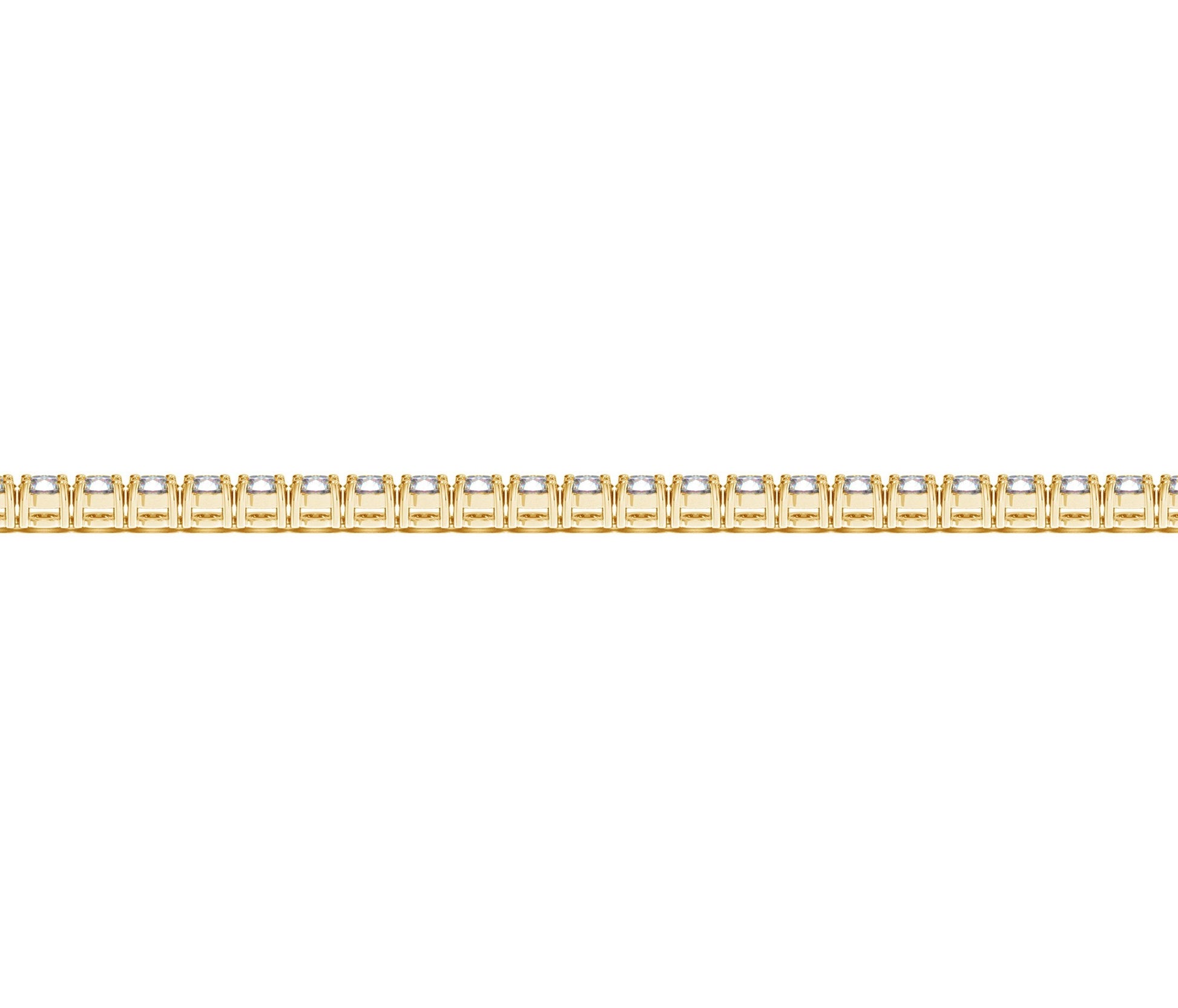 Lab Grown Round Diamond Tennis Bracelet in 14k Yellow Gold (3 cctw F/G  VS2/SI1) RCJ