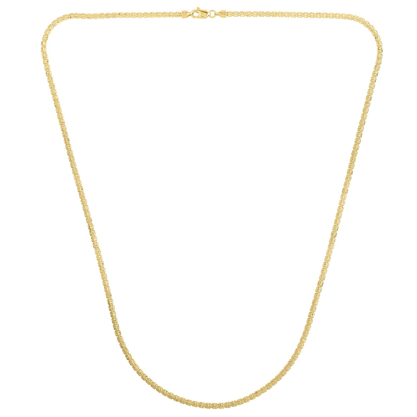 Ice Barrel Chain in 14k Yellow Gold (2.70 mm) RCJ