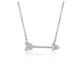 Diamond Arrow Style Pendant in 14k White Gold (1/10 cttw) RCJ