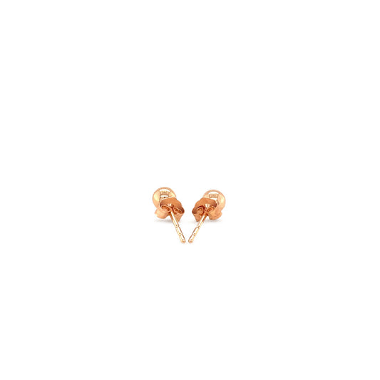 14k Rose Gold Ball Style Stud Earrings (4mm)Monde Trend