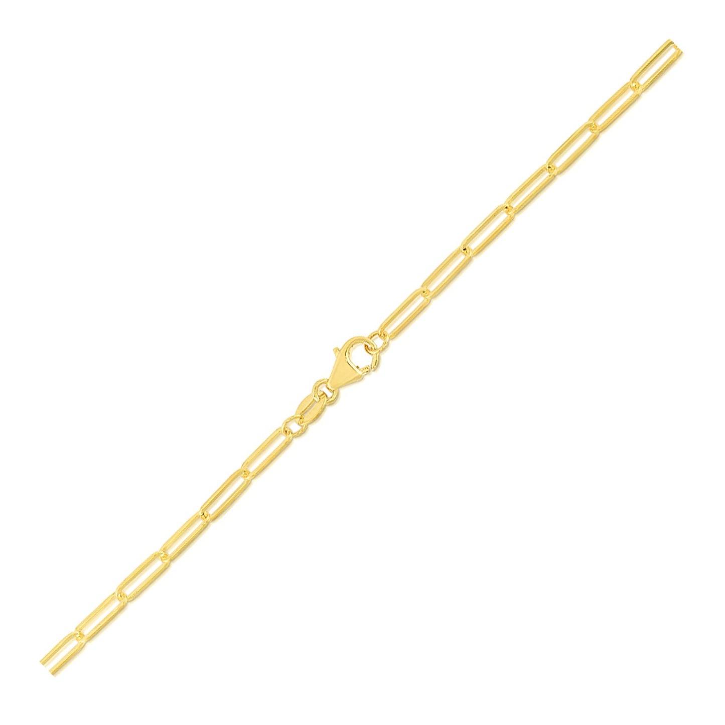 14K Yellow Gold Paperclip Bracelet  (2.50 mm) RCJ