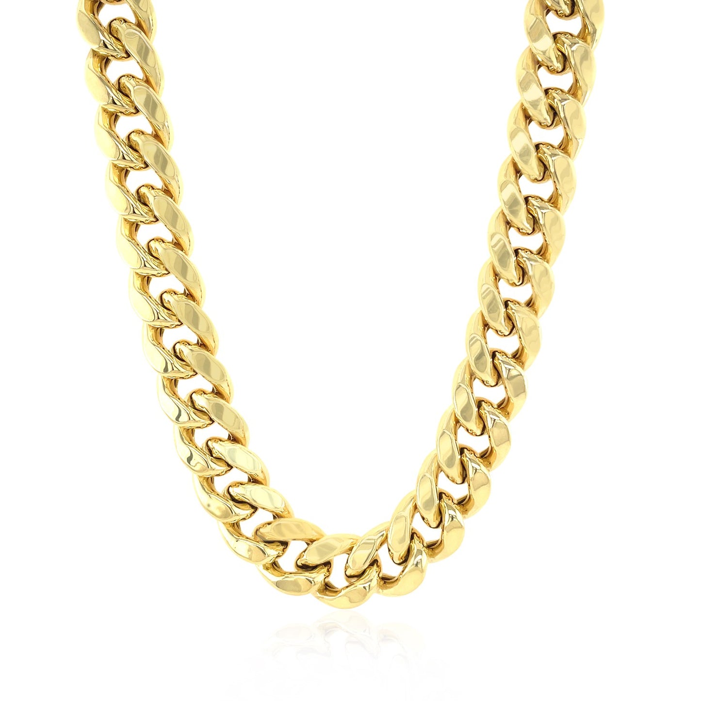 10k Yellow Gold Semi Solid Miami Cuban Chain (10.70 mm)Monde Trend