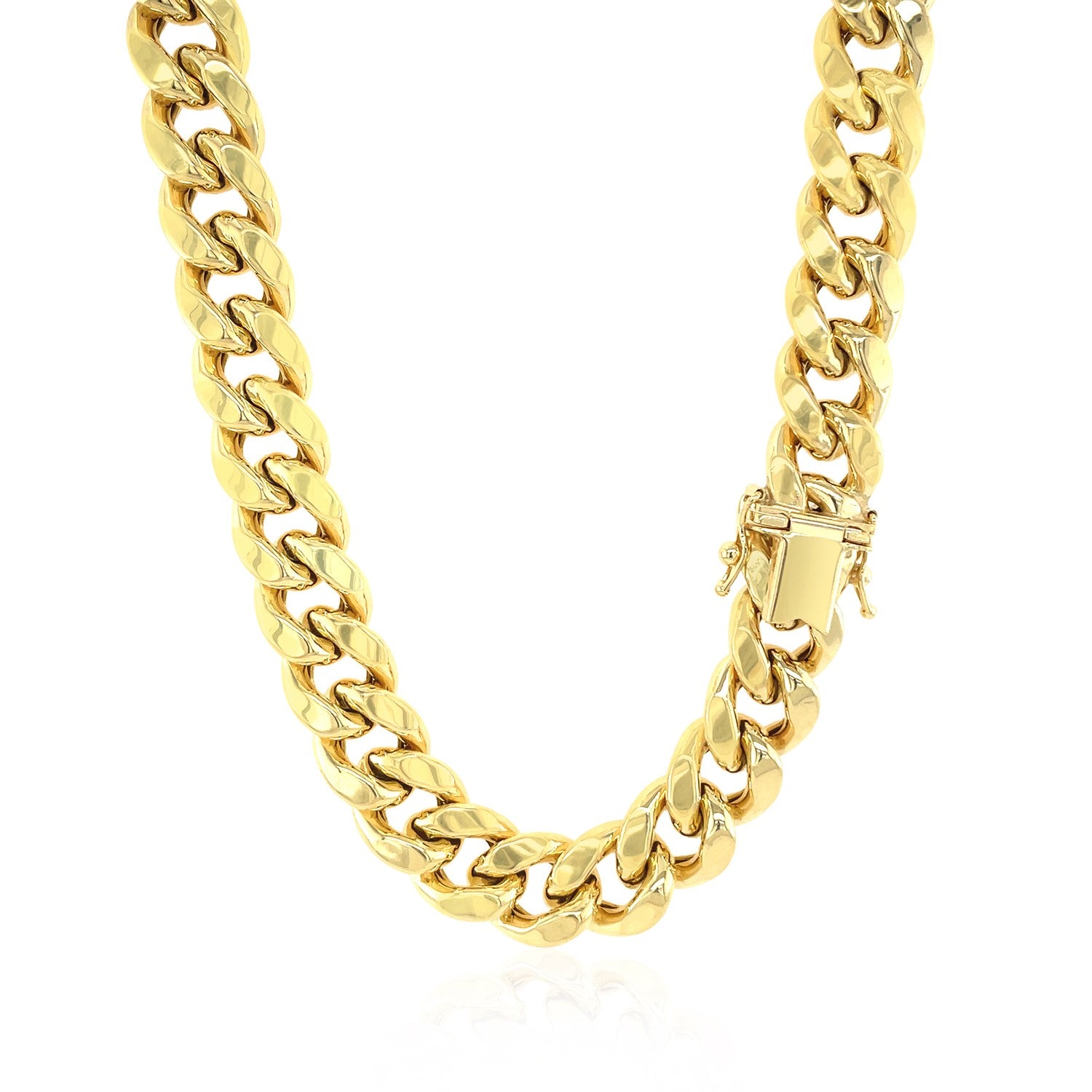 10k Yellow Gold Semi Solid Miami Cuban Chain (10.70 mm)Monde Trend