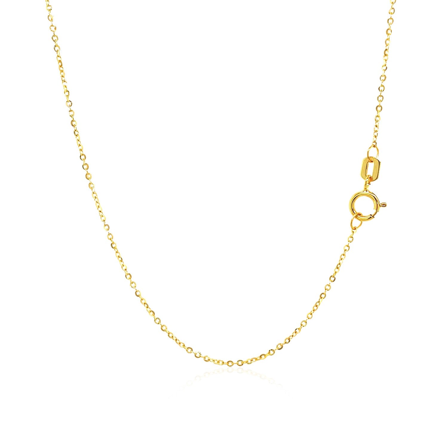 14k Yellow Gold Necklace with Eight Pointed Star and Beads RCJ