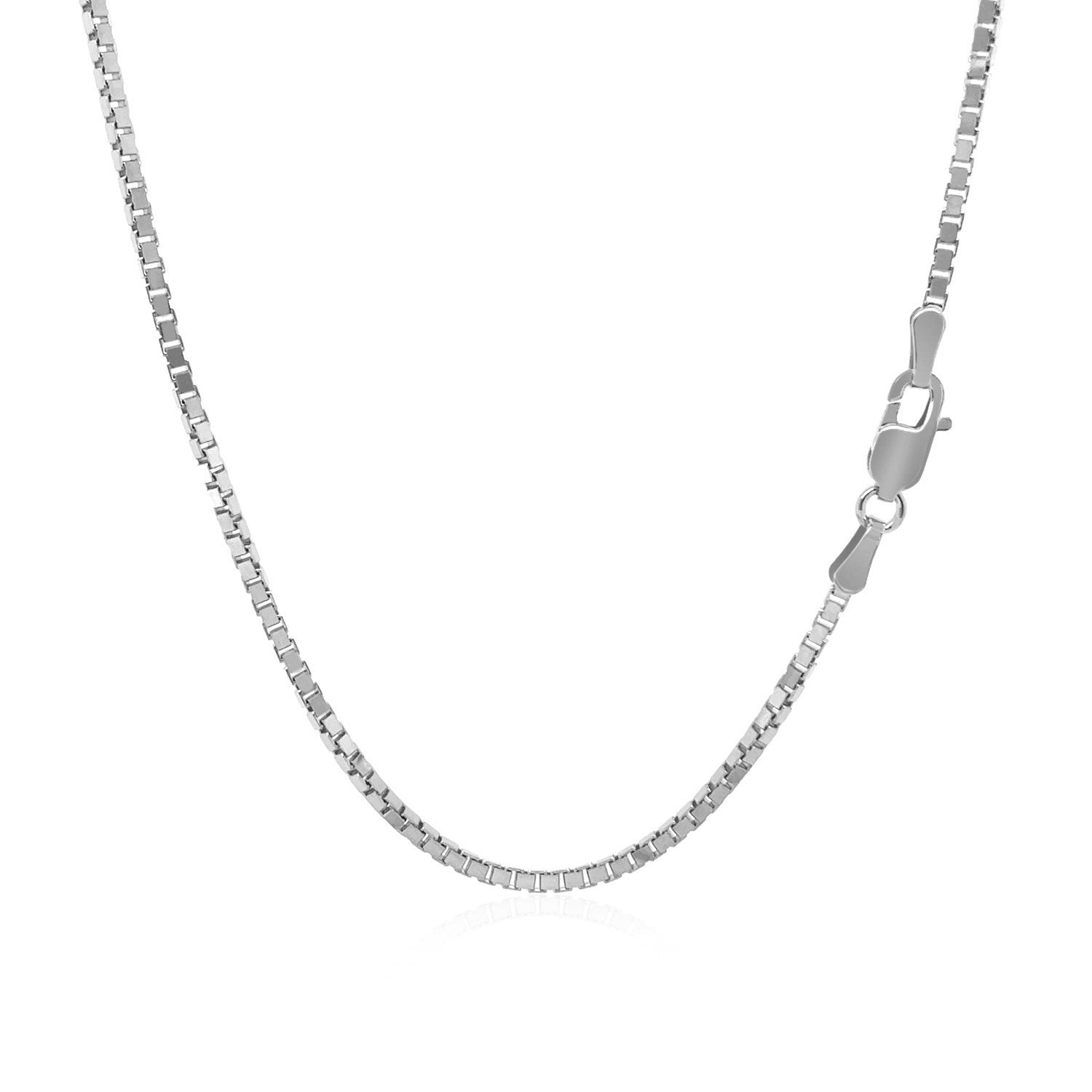 18k White Gold Classic Box Chain (1.40 mm) RCJ