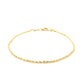 10k Yellow Gold Solid Diamond Cut Rope Bracelet (1.60 mm)Monde Trend