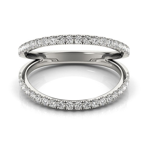 14k White Gold Diamond Split Band Ring (1/4 cttw)Monde Trend