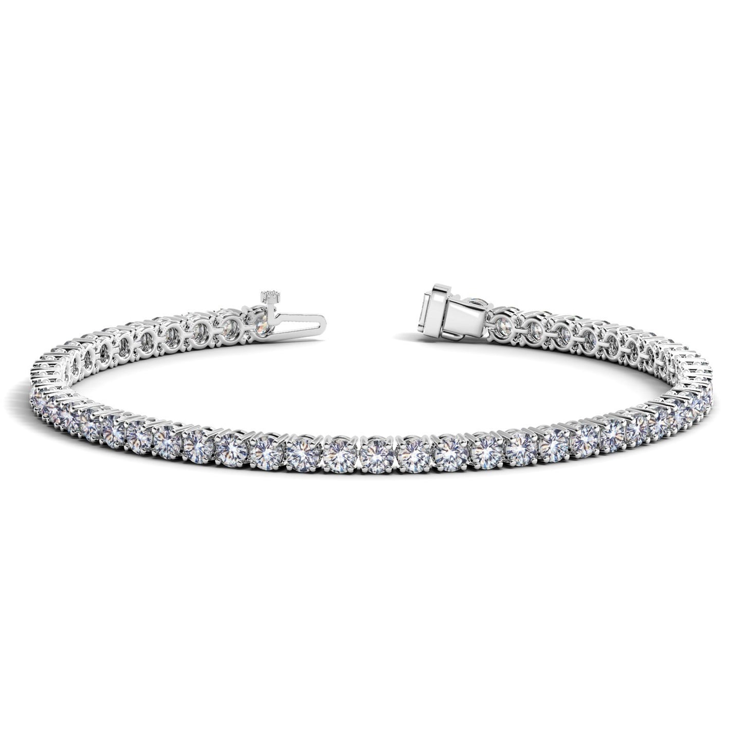 Lab Grown Round Diamond Tennis Bracelet in 14k White Gold (6 cctw F/G  VS2/SI1) RCJ