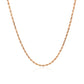 14k Rose Gold Solid Diamond Cut Rope Chain (1.60 mm)Monde Trend